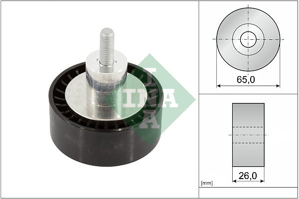 Rolka zwrotna paska wieloklinowego do Forda, 532 0908 10, INA w ofercie sklepu e-autoparts.pl 